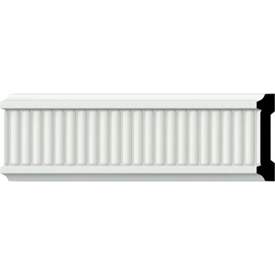 3"H x 5/8"P x 94 1/2"L, (3/8" Repeat), Nevio Chair Rail (2-Pack)