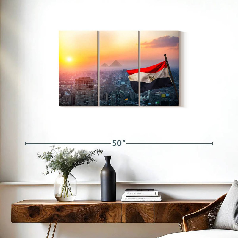 Borges Urban Egypt Flag, 20" H x 33" W