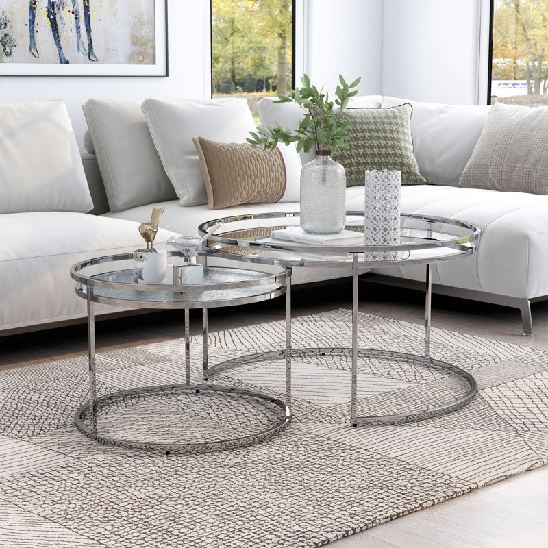 Table gigogne Autley, Transparent