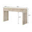 Console à 2 tiroirs en bois blanc délavé