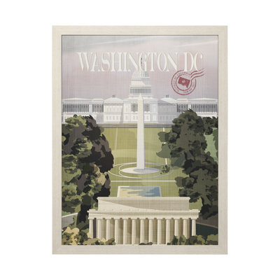 Washington DC Go by Simeng Wang a Framed Art Print Matted under Glass