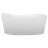 Wave 57.625'' x 26.25'' Freestanding Soaking Solid Surface Bathtub