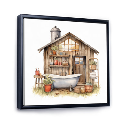 «Natural Bathroom Decor XXXV», reproduction d'art sur toile