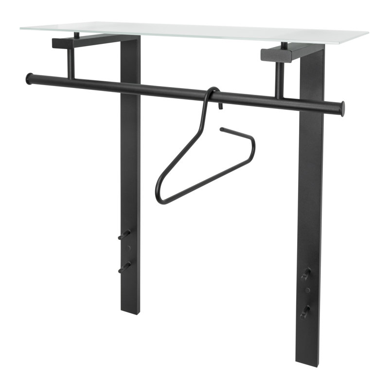 Metal Wall 4 - Hook Wall Mounted Coat Rack