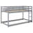 Floor Bunk Bed With Ladder-986515871