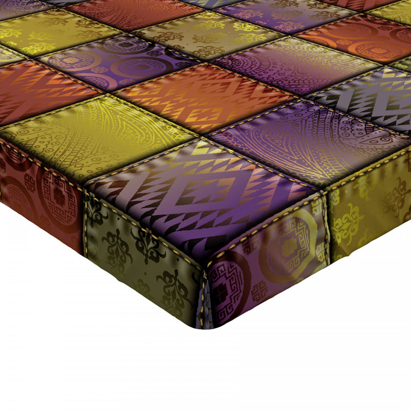 Drap-housse en microfibre Patchwork coloré, Drap-housse de taille simple