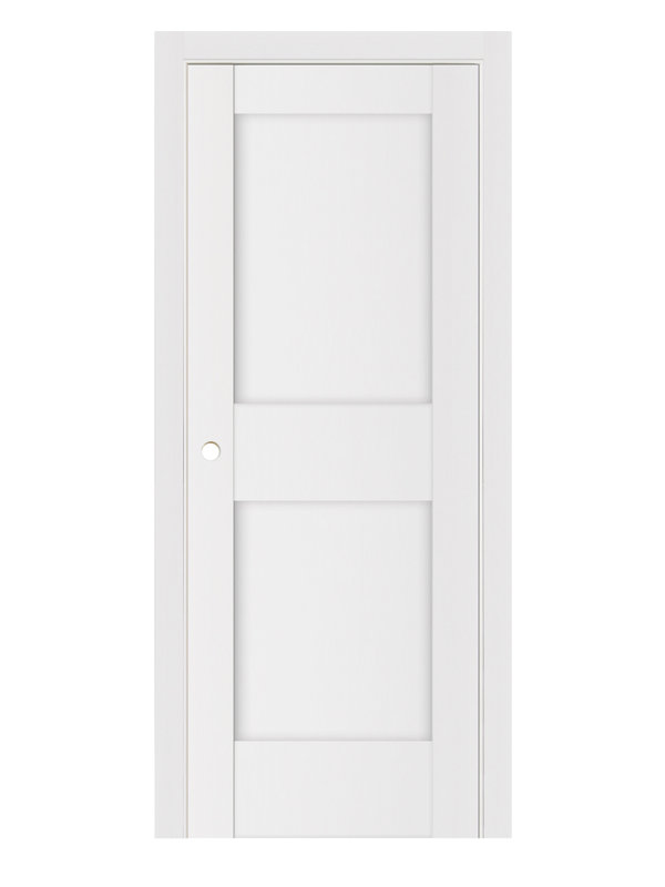 Porte intérieure stratifiée blanc doux Stile 023, 30 po x 80 po