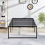 Cadre de lit simple en métal 18 po Mclea, cadre de lit plateforme en métal de 18 po de hauteur, sommier en acier robuste, rangement maximal sous le lit, support silencieux, aucun sommier requis, assemblage facile-404593661-487427518