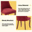 Ensemble de 2 chaises de salle à manger rembourrées en lin Modern Simplicity-1960949396