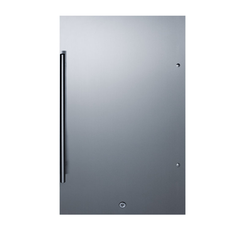 Summit Appliance 3.13 Cubic Feet Built-In Mini Fridge, Stainless Steel