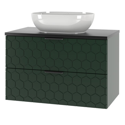 81mm Single Bathroom Vanity with Ceramic Basin