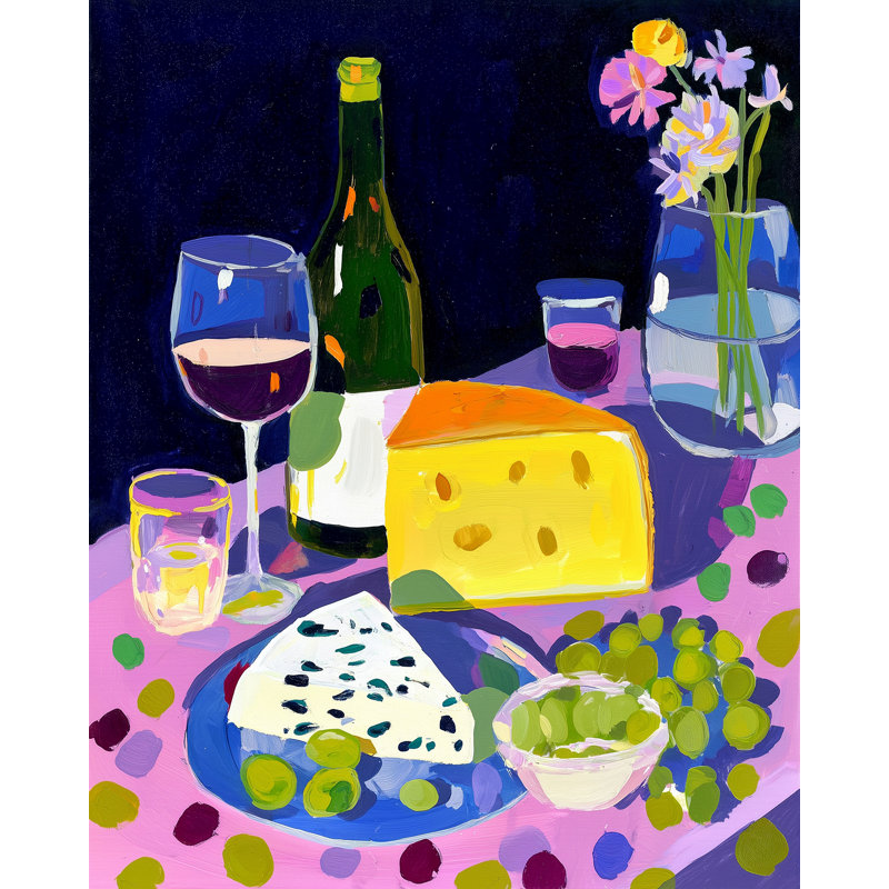 Art mural sur toile Vineyard Table, L 32 po x H 48 po x P 1,5 po