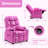Goggans Kids Recliner with Anti-Tilt, Cup Holder-228047092