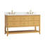 Nelson 36 in Undermount Single Sink Bathroom Vanity with White Engineered Stone Top-658965229