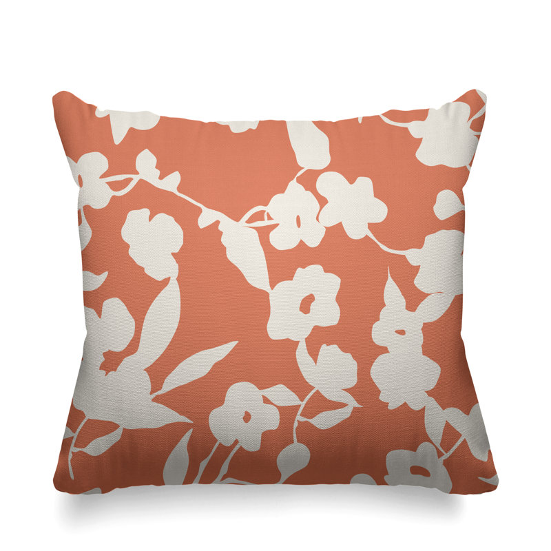 Housse et insert de coussin extérieur d'extérieur, H 15 po x l 15 po, Corail