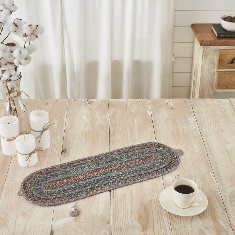 Tapis de couloir Milja, L 24 po x l 8 po, Vert