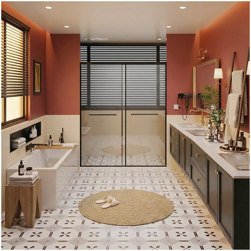 Spacious 60x72 Inch Frameless Shower Door, Aluminum Dual Sliding Glass Door with Soft-Close & Waterproof Buffer System, Quick DIY Installation, Heavy-Duty Metal Bottom Seal