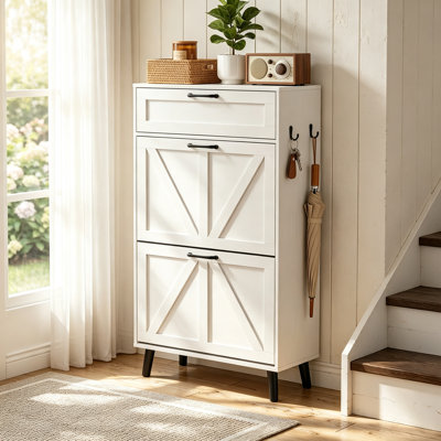 8 Pair Shoe Storage Cabinet