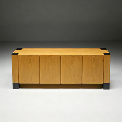 Floor-standing four-door storage cabinet