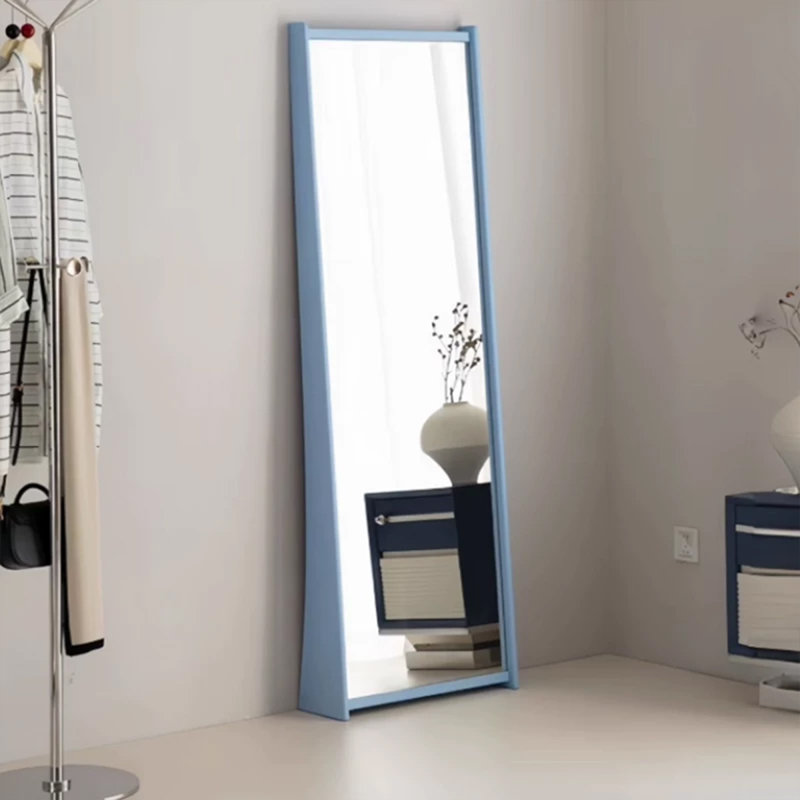 Rectangle Solid Wood Full Length Mirrors, Blue