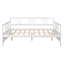 Lit de jour pleine grandeur avec pieds de support, blanc-714897109