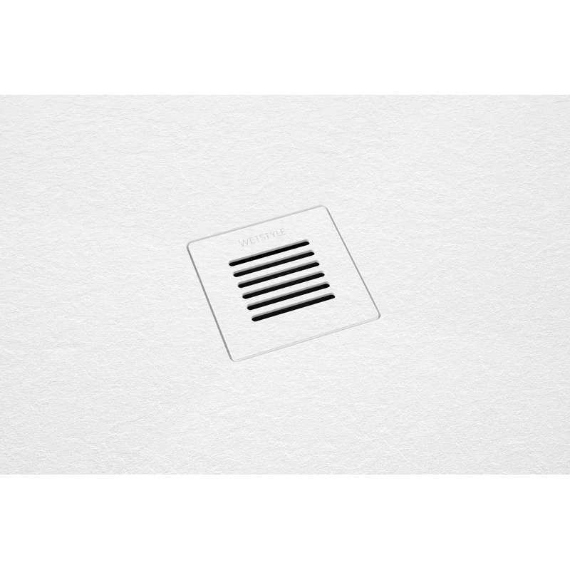 Base de douche l 60 po x P 30 po Feel, Blanc ardoise