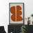 Abstract Shape " Geometric Mid-Century Brown Polygon Abstract Shapes "-99142307-99142308
