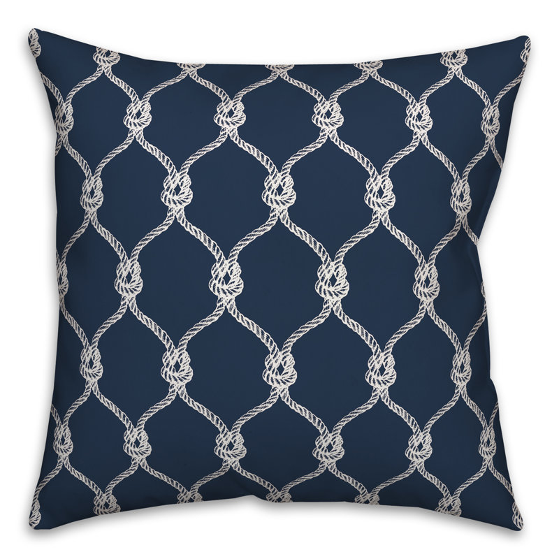 Geometric Reversible Throw Pillow, 18" H x 18" W