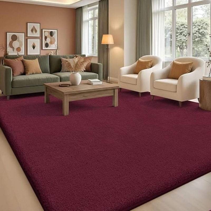 Rectangle 120 cm x 160 cm Plain Weave / Muslin Area Rug