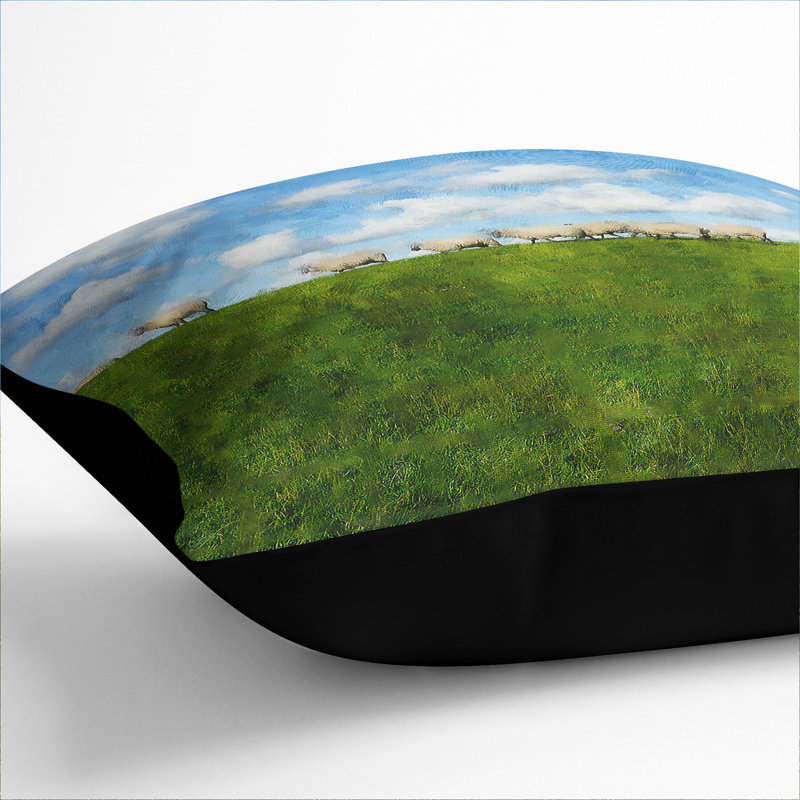 Flock of Sheep Vol.4 Scatter Cushion, Black, 55cm H x 55cm W x 20cm D