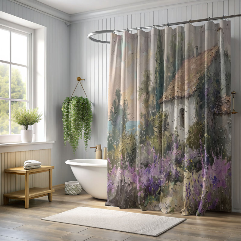Rideau de douche Gabryelle, H 74 po x l 71 po