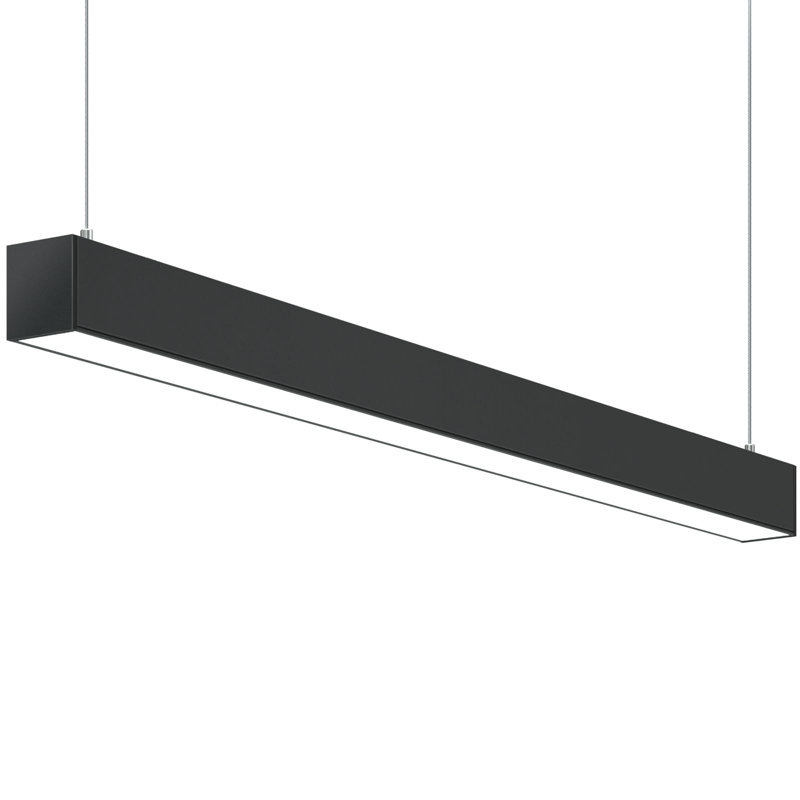 Éclairage linéaire à DEL de 4 pi avec interrupteur DIP Barrina 5568, deuxième génération, raccordement sans soudure, 30/36 / 45w, 2700k / 4000k / 5000k, couleur interchangeable, noir et blanc, paquet de 1