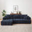 Canapé modulaire surdimensionné en L Chenille-118377363-118377366