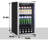 Erivess Beverage Refrigerator Cooler, 126 Can/3.2 Cu.ft Mini Fridge with Digital Display, Small Drink Fridge with Adjustable Shelves & Temperature Control for Soda, Beer or Wine, Sliver
