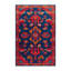 Tapis bleu Tabriz lavable à la machine-1034290956