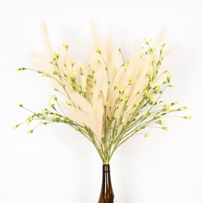 36 po Arrangement floral de fleurs de pampas artificielles pour remplissage de vases