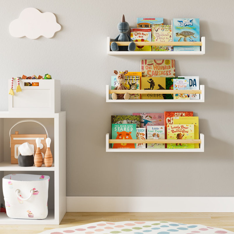Edney 3 Piece Paulownia Floating Shelf