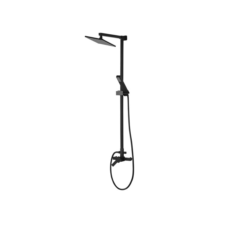 Keeble hermostatic Shower with Dual Shower Head, Black