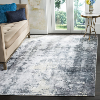 Issouf Hand Loomed Viscose Abstract Rug