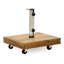 Base de parasol avec béton léger - poids intérieur de 17,48 po x 5,00 po et 40 lb