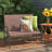 Sutapa Patio Glider Bench - Outdoor Rocking Loveseat with Sturdy Frame and Brown PVC-coated polyester Seats