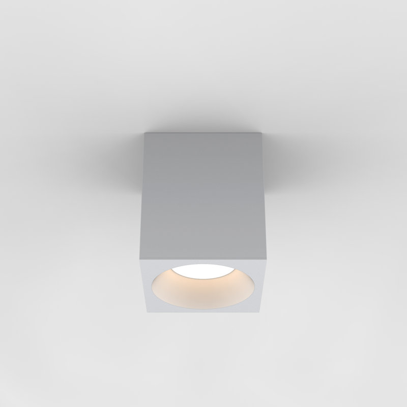 Kos LED Outdoor Flush Mount, Textured White