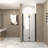 Shower Door, Tempered Glass Shower Door With Aluminum Frame-125293276