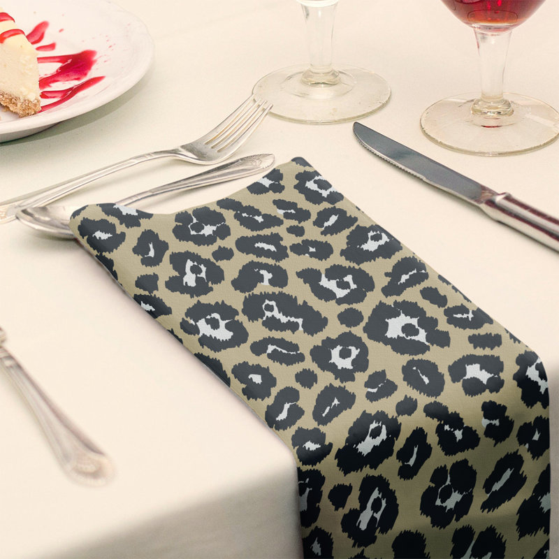 Serviette de table de foot New Orleans, Vieil or / blanc, 22 po x 22 po
