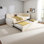 Upholstered Bed Daybed With Pull-Out Bed, Twin Size Single Sofa Bed，Metal Slatted Frame, Velvet