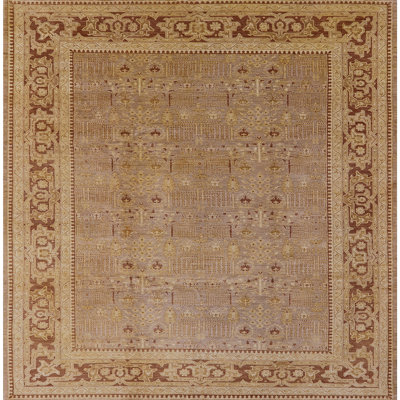 Tapis oriental brun clair / brun