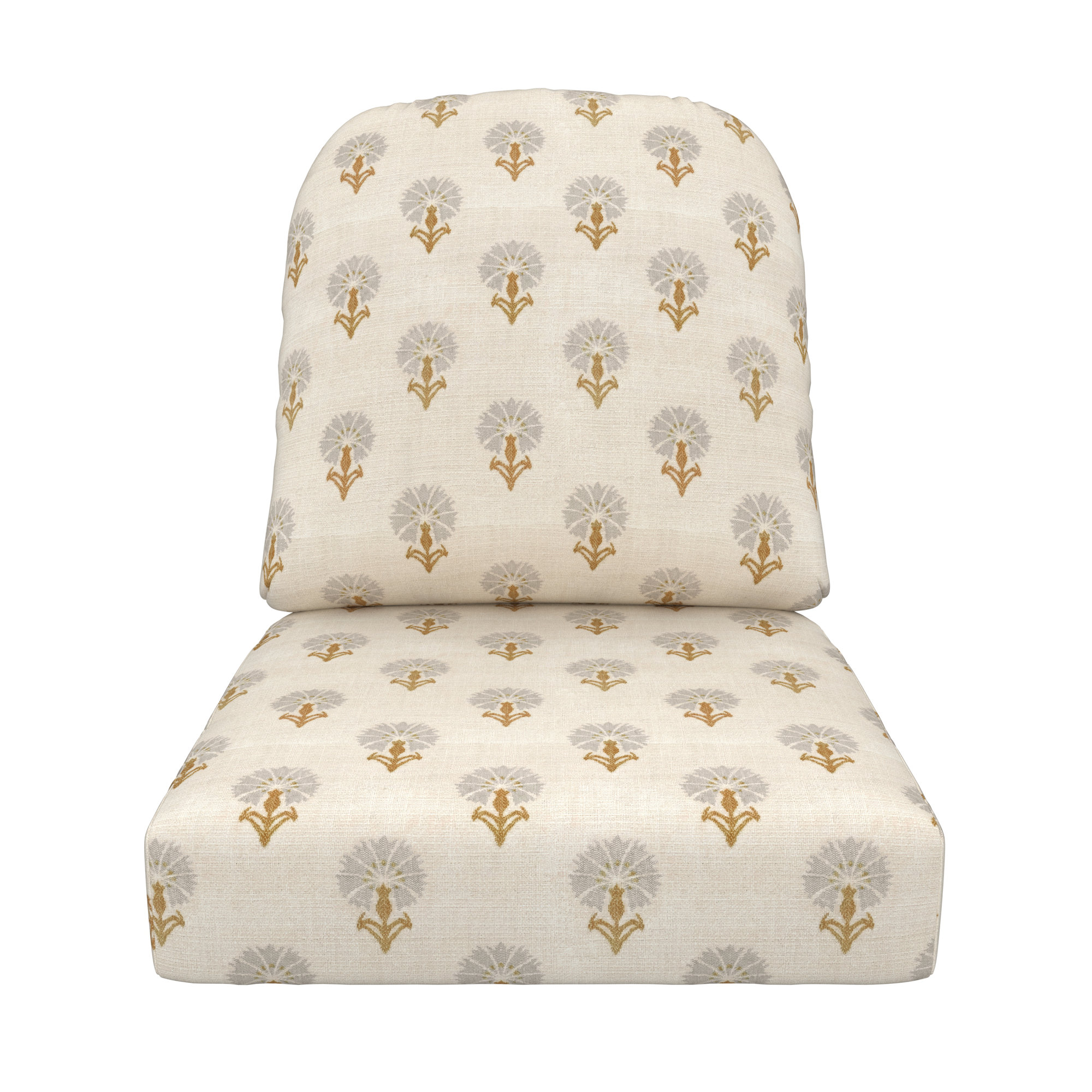 Amala Outdoor Sunbrella® Seat/Back Cushion, Sunbrella Mira Seasalt
