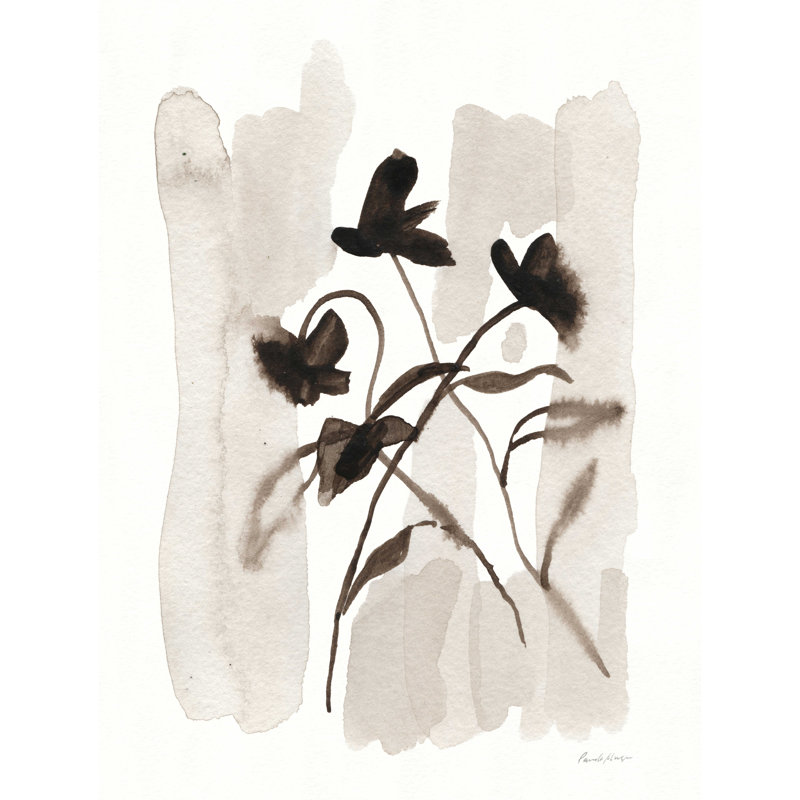 «Flower Impression I» par - Impression sur toile tendue, H 16 po x l 12 po