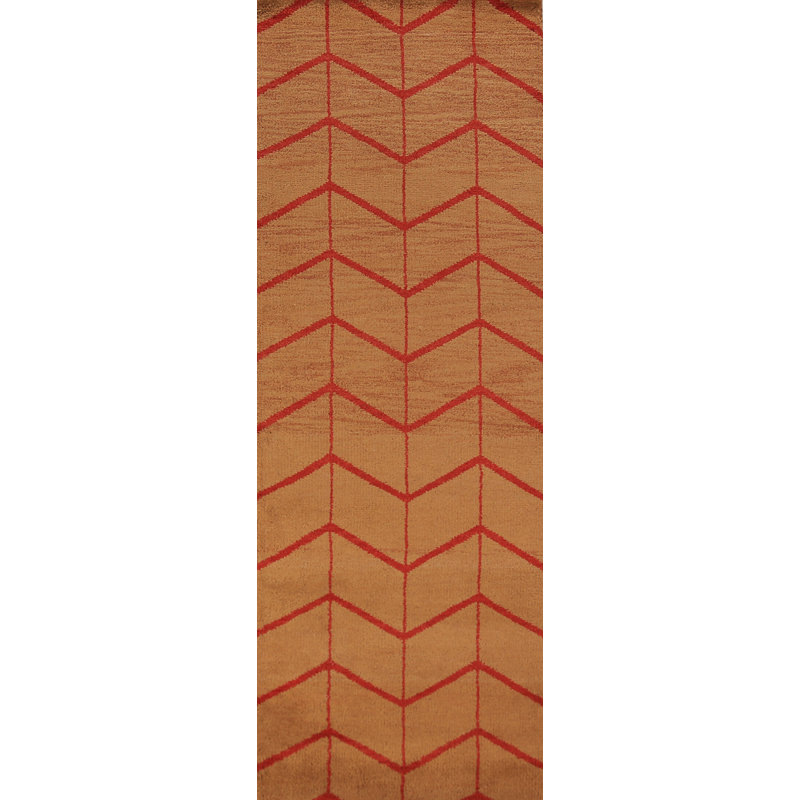 Tapis de couloir oriental tout-marocain à motif de treillis 3 x 10