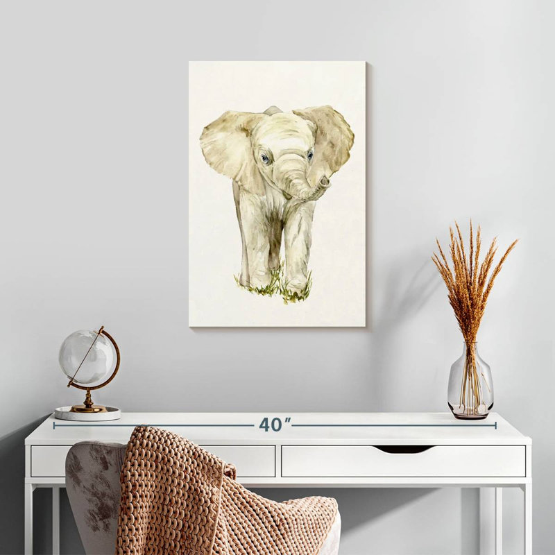 Brampt Baby Elephant I, 24" H x 16" W